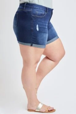 Women's Plus Size Curvy Fit High Rise Cuffed Shorts 24 Women's Plus Size Curvy Fit High Rise Cuffed Shorts -Wana Fashion Shop 1009122 031 0 b13609c5 fa08 47f2 94ed 509708d6d79b