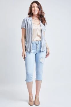 Women's Vintage High Rise Capri Jeans