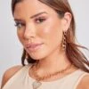 Rhinestone Chain Drop Earrings