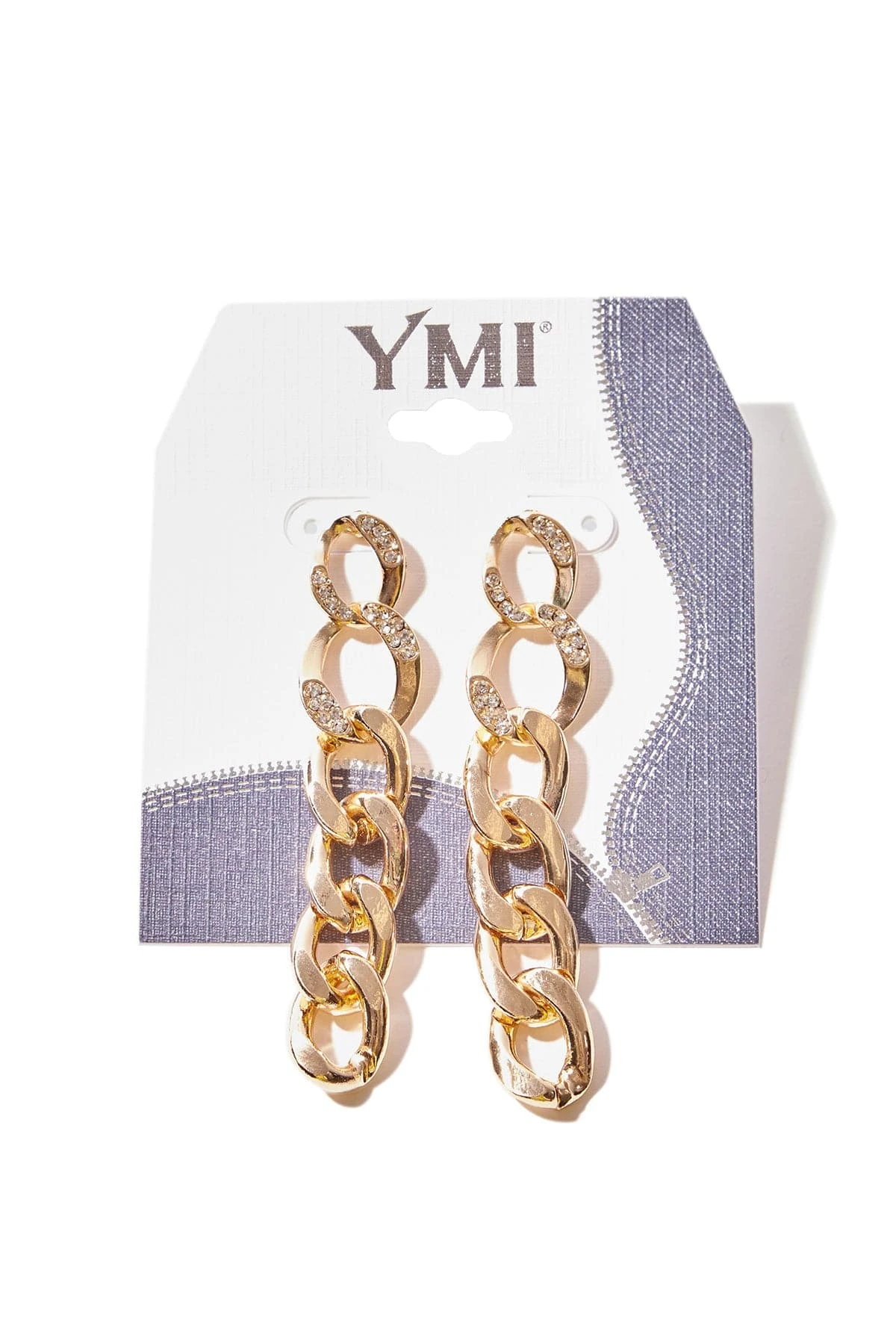 Rhinestone Chain Drop Earrings 5 Rhinestone Chain Drop Earrings - Image 3