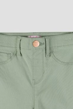 Baby Girls Faux Front Pull On Skinny Pants 10 Baby Girls Faux Front Pull On Skinny Pants -Wana Fashion Shop BP41331 JADE