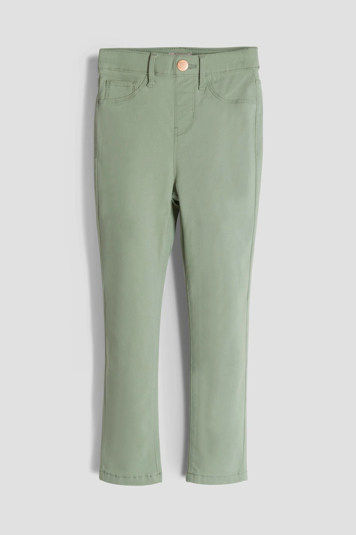 Baby Girls Faux Front Pull On Skinny Pants 3 Baby Girls Faux Front Pull On Skinny Pants