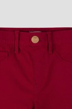 Baby Girls Faux Front Pull On Skinny Pants 13 Baby Girls Faux Front Pull On Skinny Pants -Wana Fashion Shop BP41331 RED 1