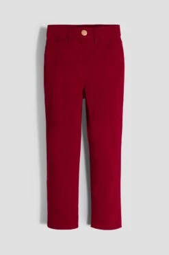 Baby Girls Faux Front Pull On Skinny Pants 11 Baby Girls Faux Front Pull On Skinny Pants -Wana Fashion Shop BP41331 RED 2