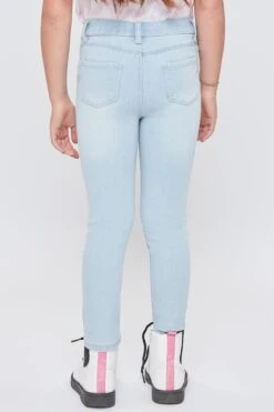 Baby Girls Faux Front Pull On Skinny Jeans -Wana Fashion Shop BP41344 Q08 3