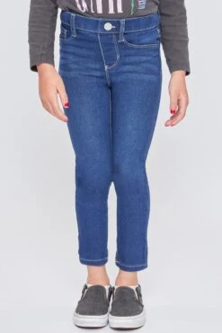 Baby Girls Faux Front Pull On Skinny Jeans -Wana Fashion Shop BP41344 S08 2