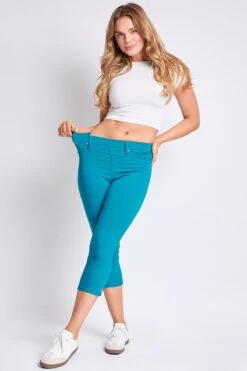 Women's Hyperstretch Pull On Capri -Wana Fashion Shop C112631 BLUDI 9