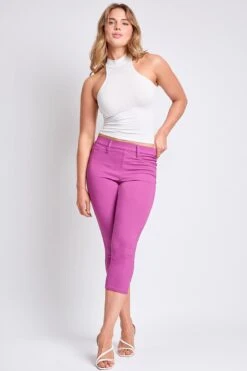 Women's Hyperstretch Pull On Capri -Wana Fashion Shop C112631 JAZBZ 6