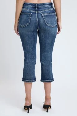 Women's Luxe High Rise Capri With Side Slit -Wana Fashion Shop C113760 09S 3