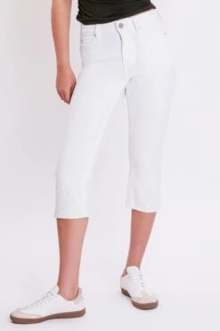 Women's Luxe High Rise Capri With Side Slit -Wana Fashion Shop C113760 K37 1