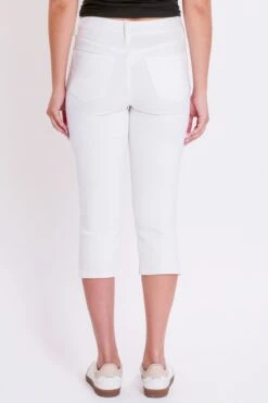 Women's Luxe High Rise Capri With Side Slit -Wana Fashion Shop C113760 K37 3