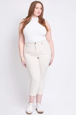 Women's Plus Hyperstretch Crop Straight Leg Pants