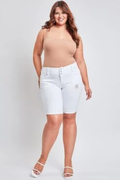 Women's Plus WannaBettaButt Cuffed Bermuda Shorts