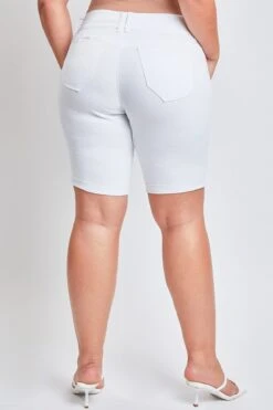 Women's Plus WannaBettaButt Cuffed Bermuda Shorts 25 Women's Plus WannaBettaButt Cuffed Bermuda Shorts -Wana Fashion Shop EM107596 K1910 6