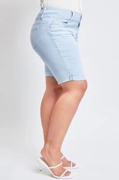 Women's Plus WannaBettaButt Cuffed Bermuda Shorts 40 Women's Plus WannaBettaButt Cuffed Bermuda Shorts -Wana Fashion Shop EM107596 Q1884 4