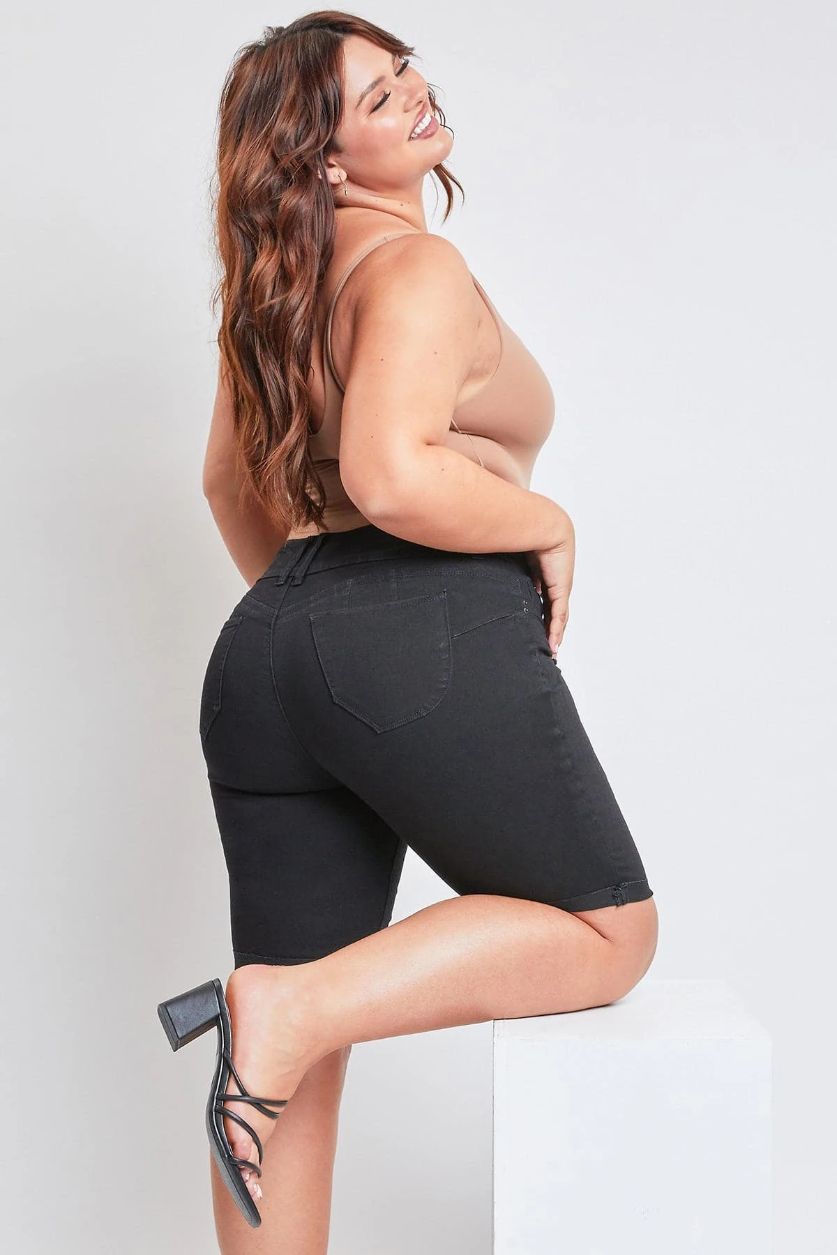 Women's Plus WannaBettaButt Cuffed Bermuda Shorts 11 Women's Plus WannaBettaButt Cuffed Bermuda Shorts - Image 9