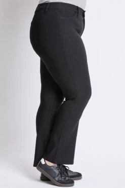 Women's Plus Hyperstretch Bootcut Pants -Wana Fashion Shop EP037131 BLACK 2