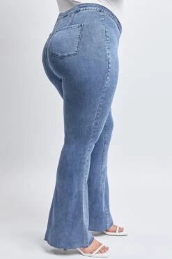 Women's Plus Low-Rise V-Front Pull On Flare -Wana Fashion Shop EP107762 37M 4