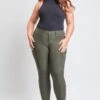 Women's Plus Hyperstretch Skinny Cargo Pants 1 Women's Plus Hyperstretch Skinny Cargo Pants -Wana Fashion Shop EP137731 DKOLI 1