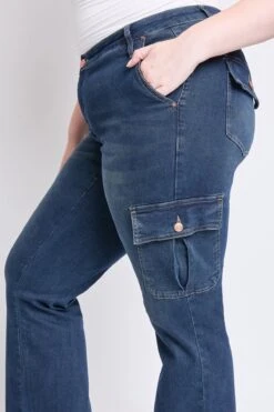 Women's Plus Low Rise Straight Leg Skater Jeans 12 Women's Plus Low Rise Straight Leg Skater Jeans -Wana Fashion Shop EP159062 SBT08 5