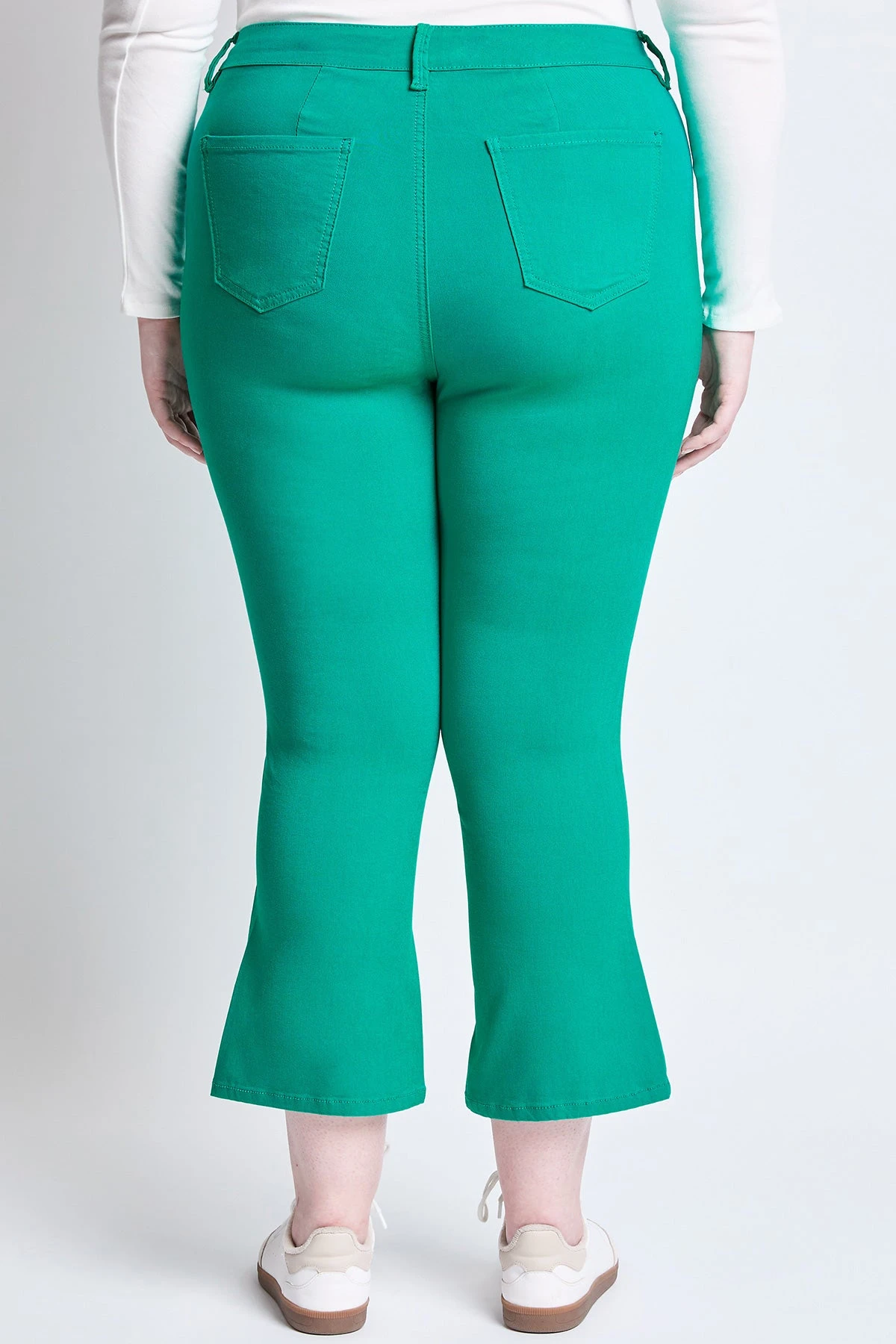 Women's Plus Hyperstretch Cropped Kick Flare Pants 12 Women's Plus Hyperstretch Cropped Kick Flare Pants - Image 10