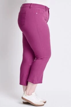 Women's Plus Hyperstretch Cropped Kick Flare Pants 41 Women's Plus Hyperstretch Cropped Kick Flare Pants -Wana Fashion Shop EP206731 JAZBE 2