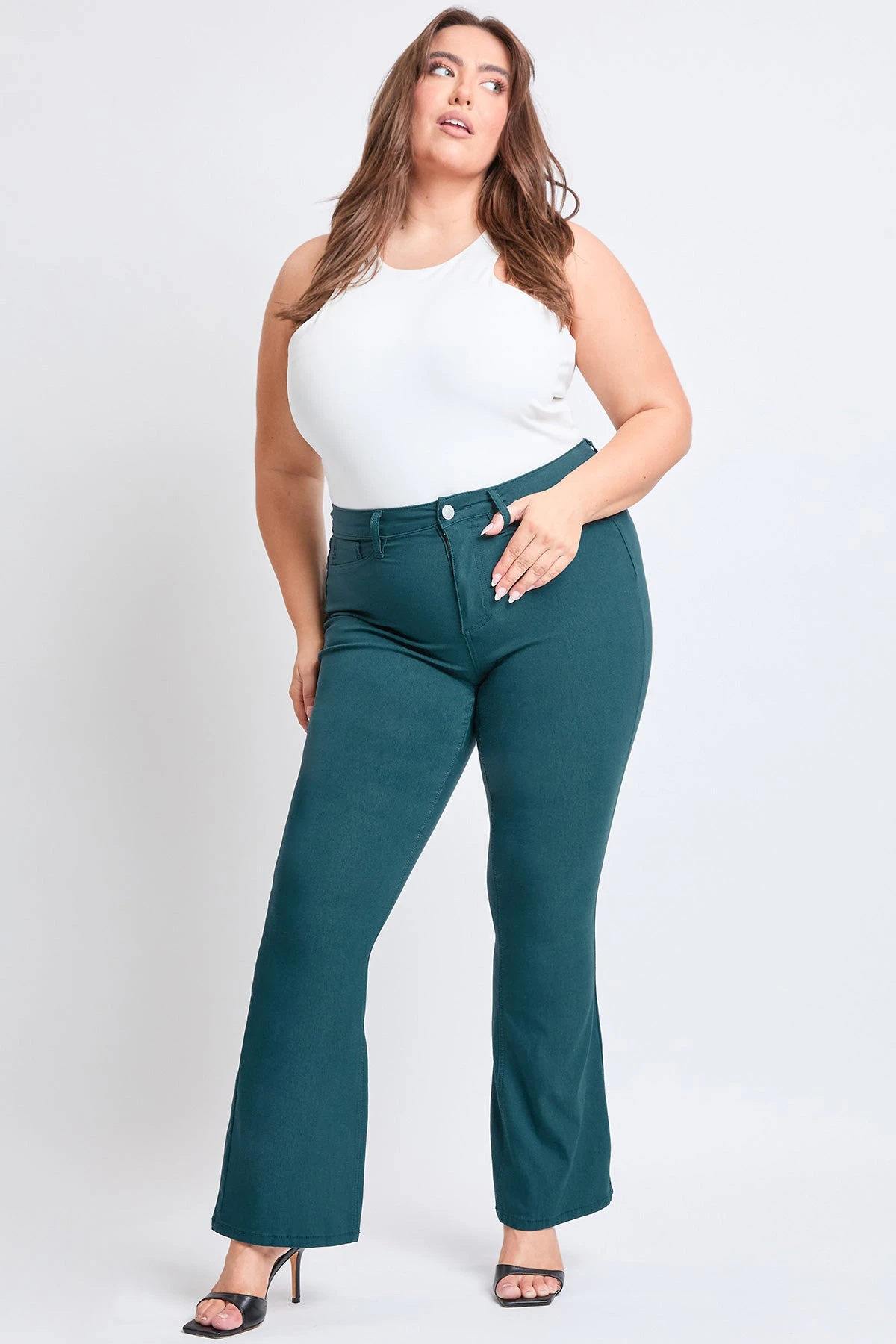 Women's Plus Hyperstretch Flare Pants 7 Women's Plus Hyperstretch Flare Pants - Image 5
