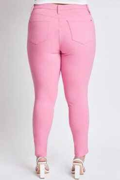 Women's Plus Hyperstretch Skinny Pants -Wana Fashion Shop EP527931 FLAMI 4