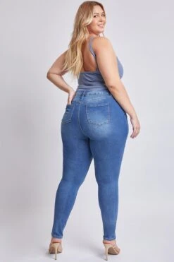 Women's Plus EssentialSkinny Jeans -Wana Fashion Shop EP60641 M1862 6