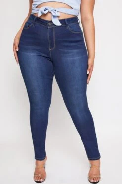 Women's Plus EssentialSkinny Jeans -Wana Fashion Shop EP60641 174 2