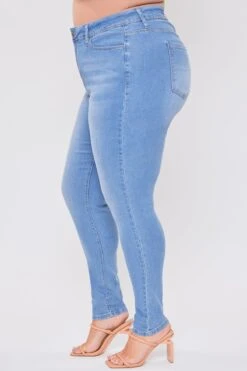 Women's Plus Essential Sustainable Skinny Jeans -Wana Fashion Shop EP60653 C08 3