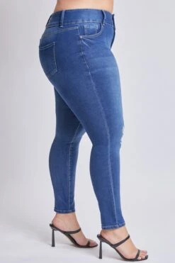 Women's Plus Essential Skinny Jeans 23 Women's Plus Essential Skinny Jeans -Wana Fashion Shop EP60741 N1861 4