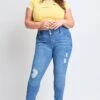 Women's Plus Essential Sustainable Distressed Skinny Jeans