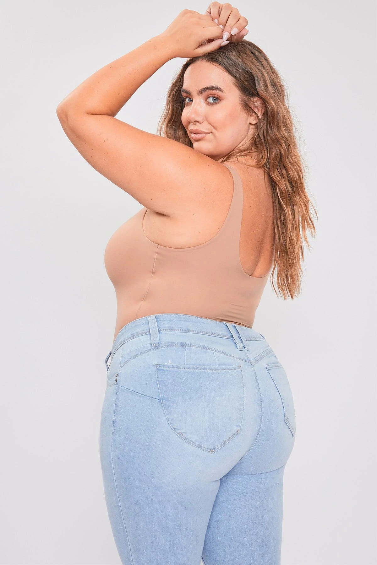 Women's Plus WannaBettaButt Distressed Denim Ankle Jeans 3 Women's Plus WannaBettaButt Distressed Denim Ankle Jeans - Image 2