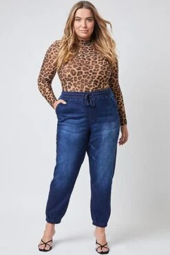 Women's Plus Loungewear Jogger -Wana Fashion Shop EP62364 173 2