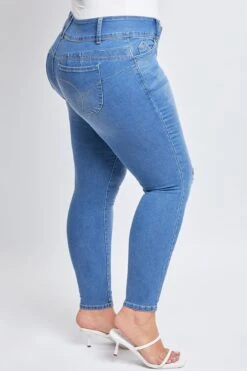 Women's Plus WannaBettaButt Skinny Jeans 39 Women's Plus WannaBettaButt Skinny Jeans -Wana Fashion Shop EP774253 M2846 3