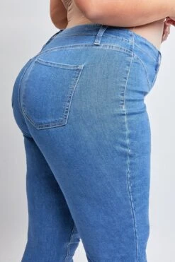 Women's PlusFlare Jeans With Front Seam -Wana Fashion Shop EP82356 M160 6