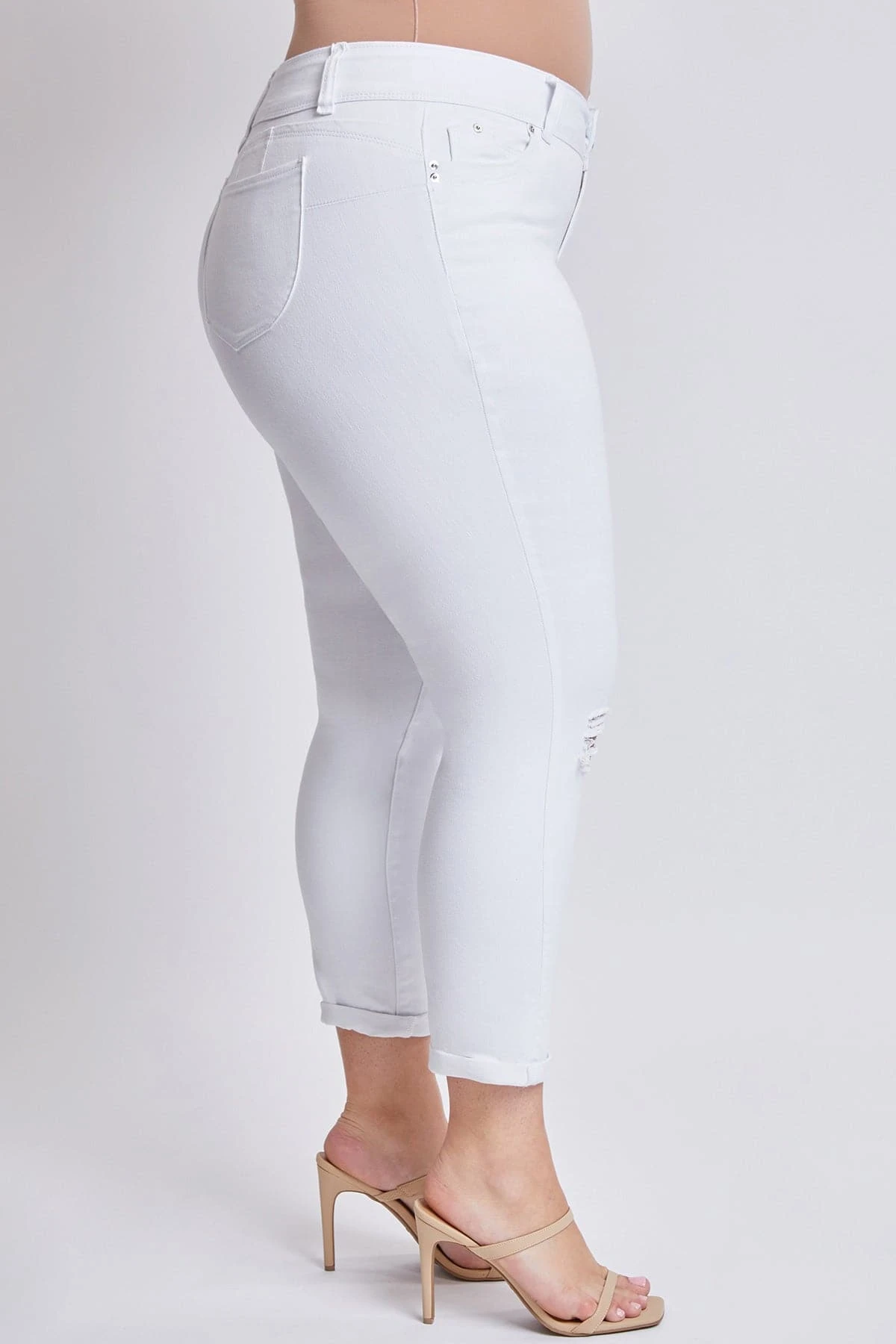 Women's Plus WannaBettaButt Cuffed Ankle Jeans 5 Women's Plus WannaBettaButt Cuffed Ankle Jeans - Image 3