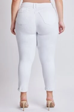 Women's Plus WannaBettaButt Cuffed Ankle Jeans 21 Women's Plus WannaBettaButt Cuffed Ankle Jeans -Wana Fashion Shop EP953119 K2589 4