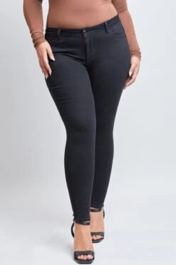 Women's Plus Sustainable WannaBettaButt Skinny Jeans -Wana Fashion Shop EP954053 W37 2