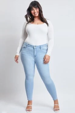 Women's Plus SizeSustainable Curvy FitSkinny Jeans 27 Women's Plus SizeSustainable Curvy FitSkinny Jeans -Wana Fashion Shop EP988953 L108 1