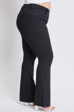 Women's Plus Essential HyperDenim Flare Jeans -Wana Fashion Shop EP993087 W37 3