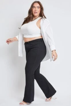 Women's Plus Essential HyperDenim Flare Jeans -Wana Fashion Shop EP993087 W37 5