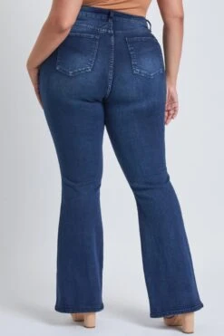 Women's Plus Size Basic Flare Jeans 17 Women's Plus Size Basic Flare Jeans -Wana Fashion Shop EP998441 2523 4