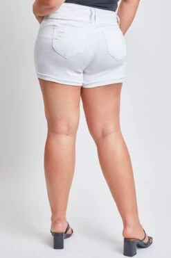 Women's Plus WannaBettaButt Mid Rise Shorts -Wana Fashion Shop ES233496 K1903 6