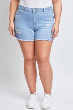 Women's Plus SizeWannaBettaButtFray Shorts 27 Women's Plus SizeWannaBettaButtFray Shorts -Wana Fashion Shop ES237196 2575L 3
