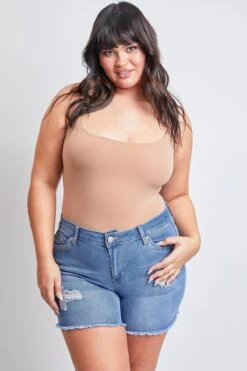 Women's Plus SizeWannaBettaButtFray Shorts 17 Women's Plus SizeWannaBettaButtFray Shorts -Wana Fashion Shop ES237196 2575M 2