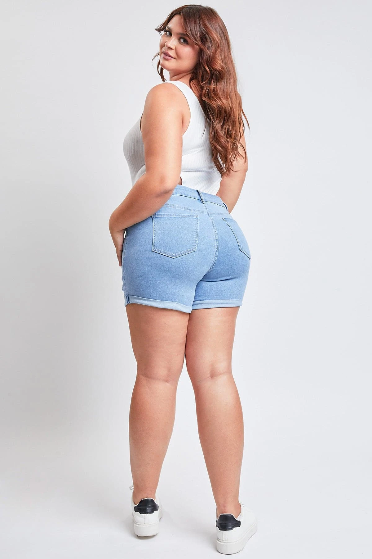 Women's Plus Curvy Fit UltraCuffed Shorts 8 Women's Plus Curvy Fit UltraCuffed Shorts - Image 6