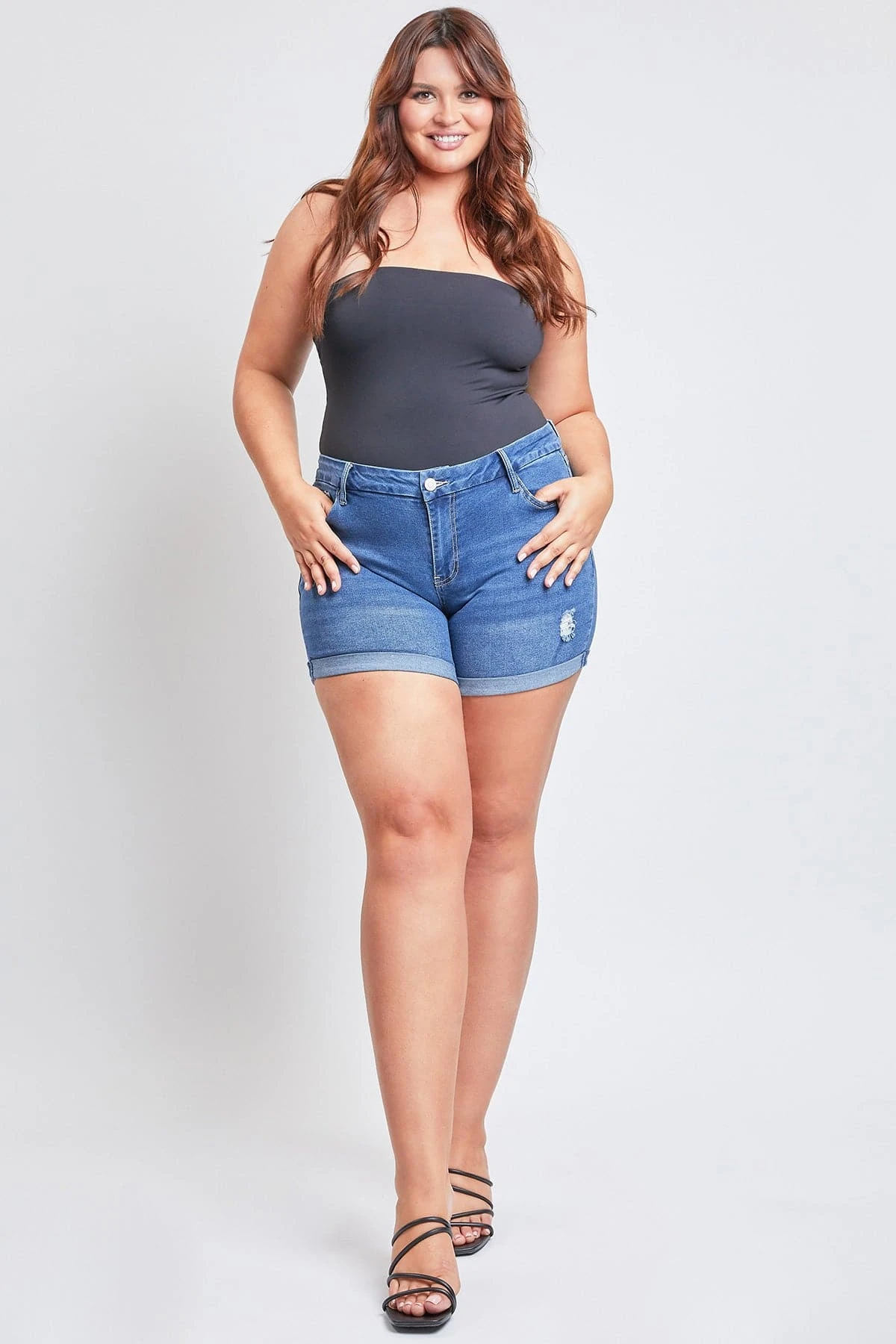 Women's Plus Curvy Fit UltraCuffed Shorts 10 Women's Plus Curvy Fit UltraCuffed Shorts - Image 8