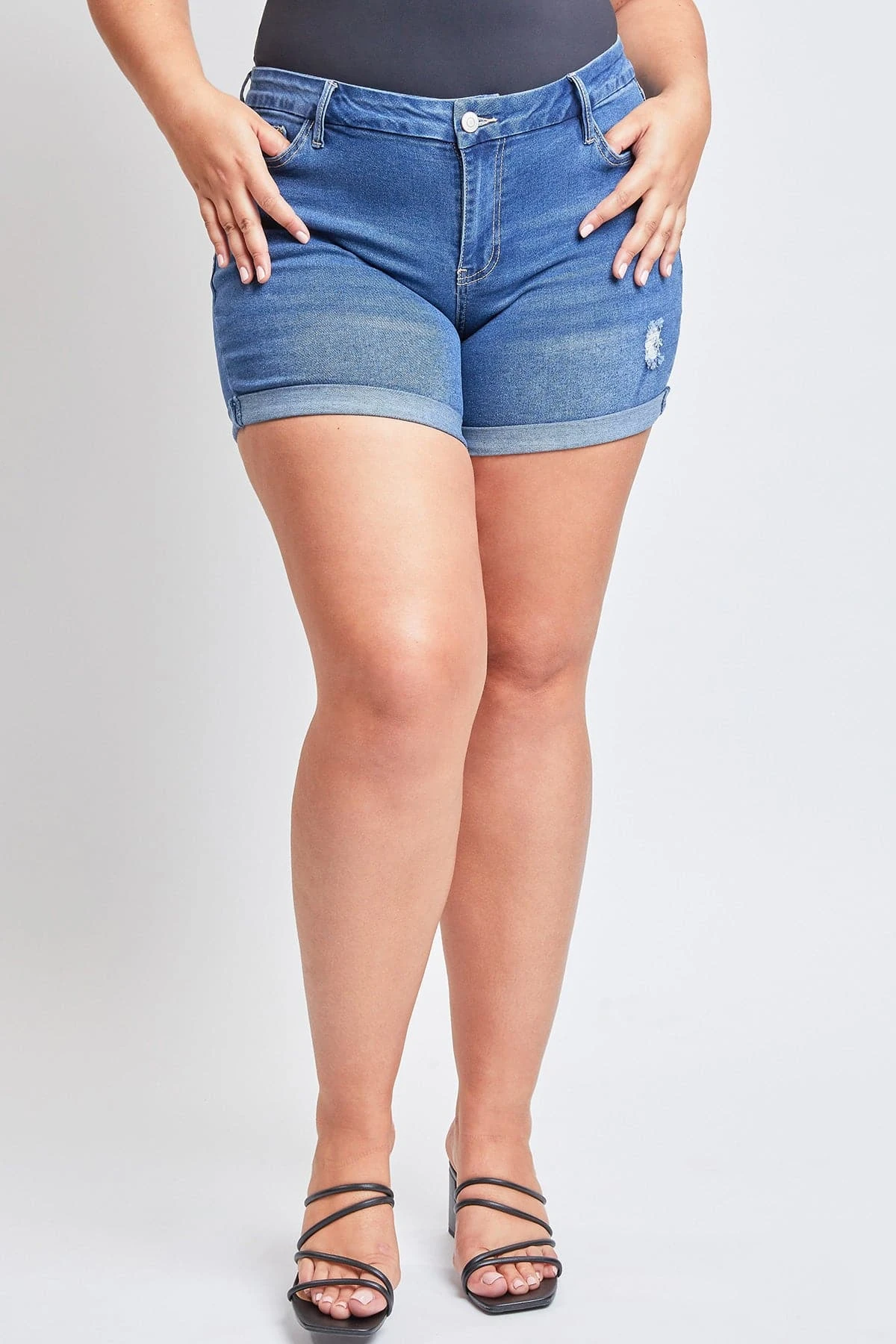 Women's Plus Curvy Fit UltraCuffed Shorts 11 Women's Plus Curvy Fit UltraCuffed Shorts - Image 9